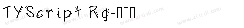 TYScript Rg字体转换